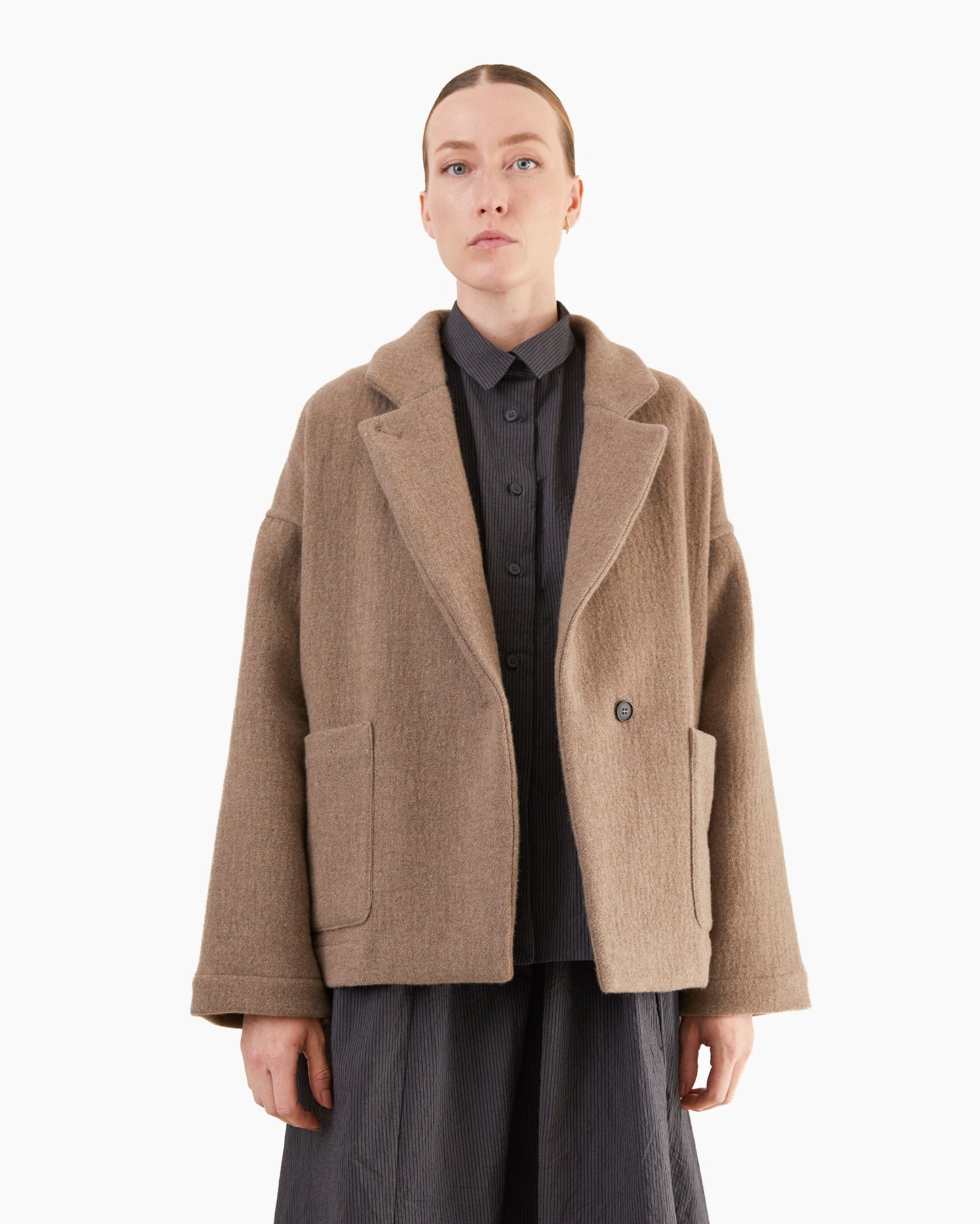 Bergfabel Women's Cashmere Luna Jacket in Taupe