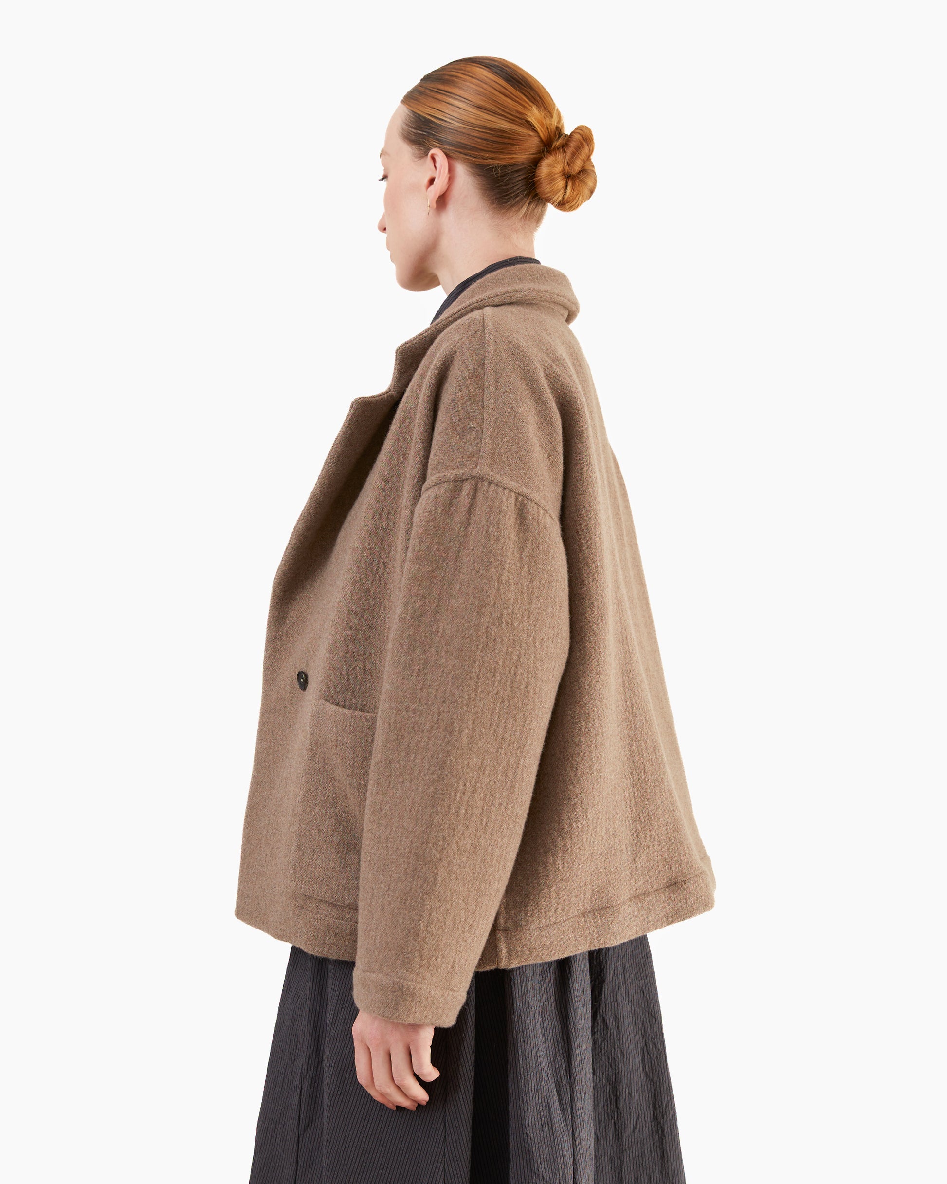 Bergfabel Women's Cashmere Luna Jacket in Taupe