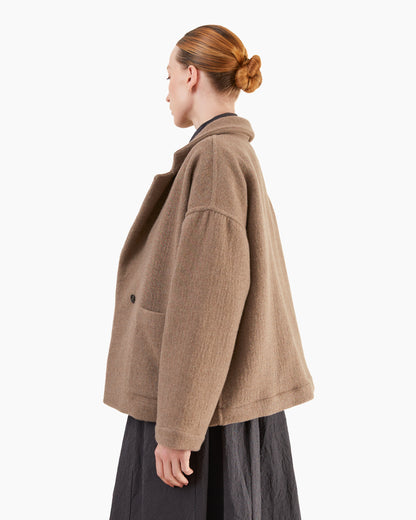 Bergfabel Women's Cashmere Luna Jacket in Taupe