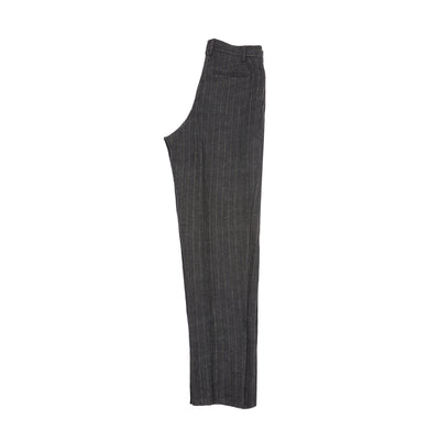 Bergfabel Women's Maria Linen Pant in Grey Stripe 4