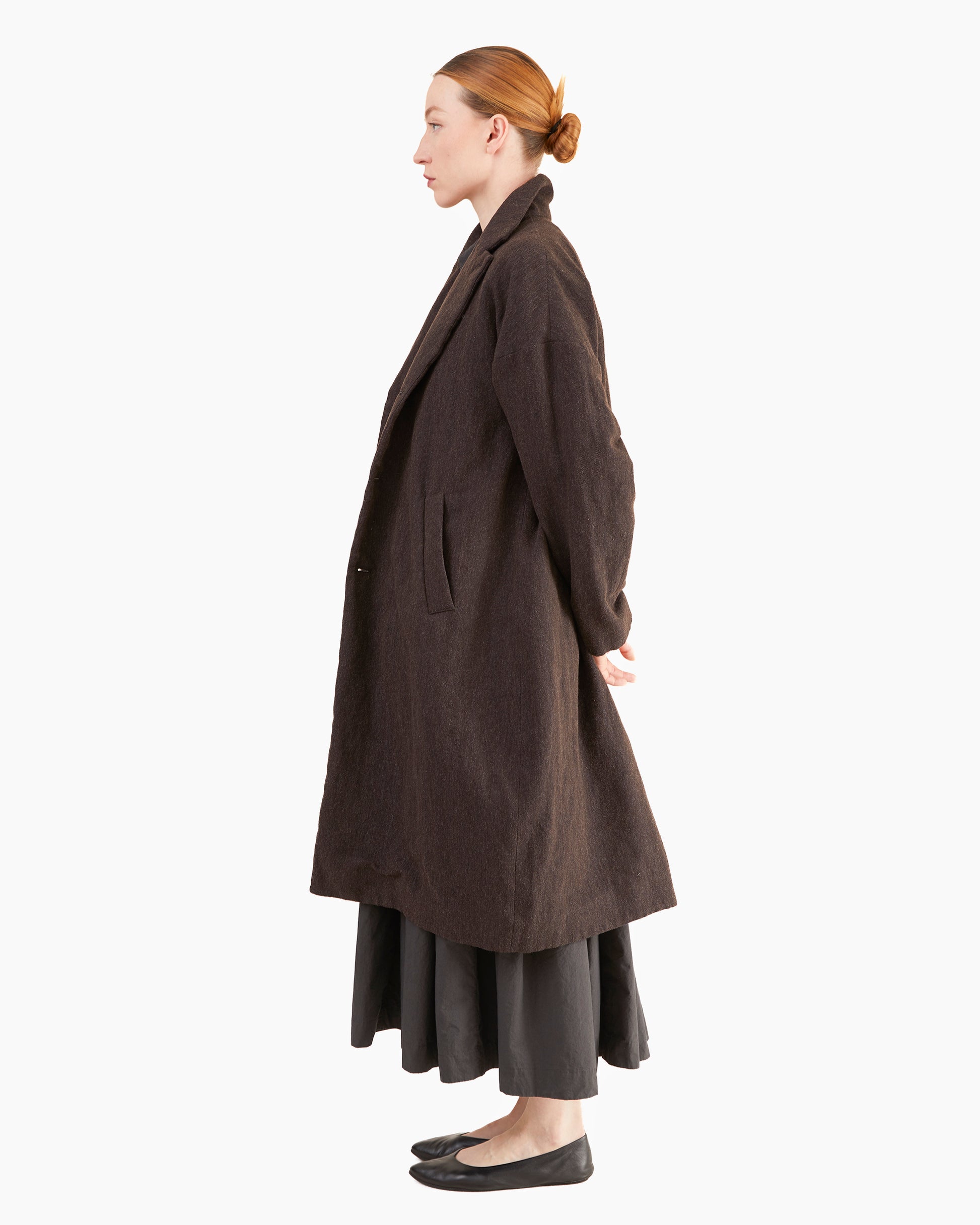 Bergfabel Women's Millie Coat in Rust Brown-Navy