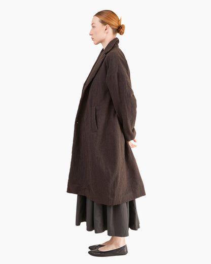 Bergfabel Women's Millie Coat in Rust Brown-Navy