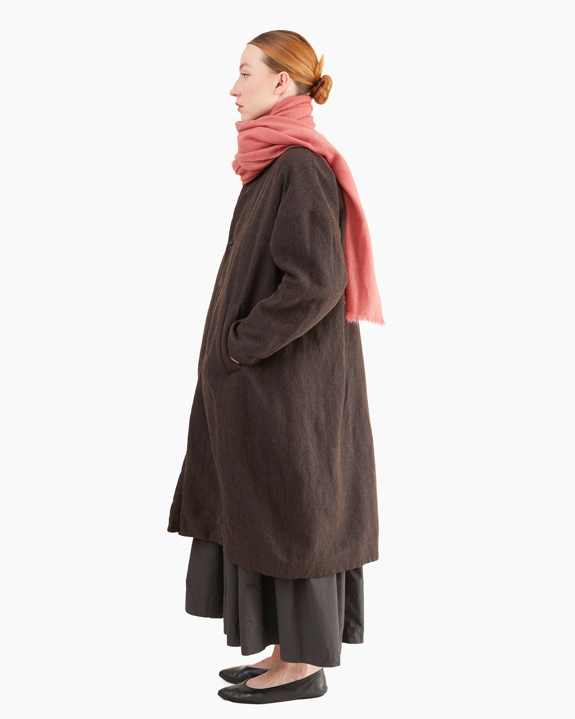 Bergfabel Women's Millie Coat in Rust Brown-Navy
