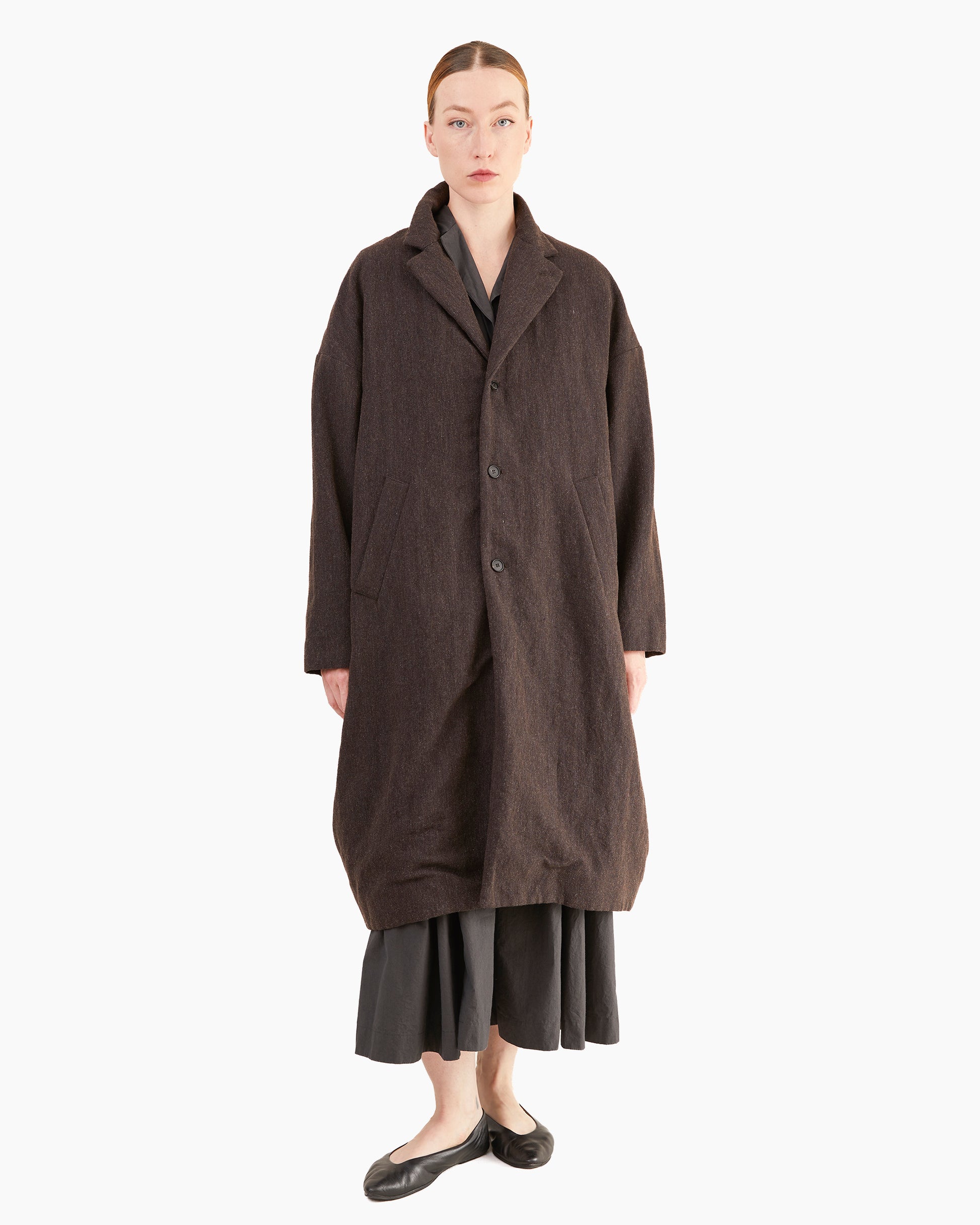 Bergfabel Women's Millie Coat in Rust Brown-Navy