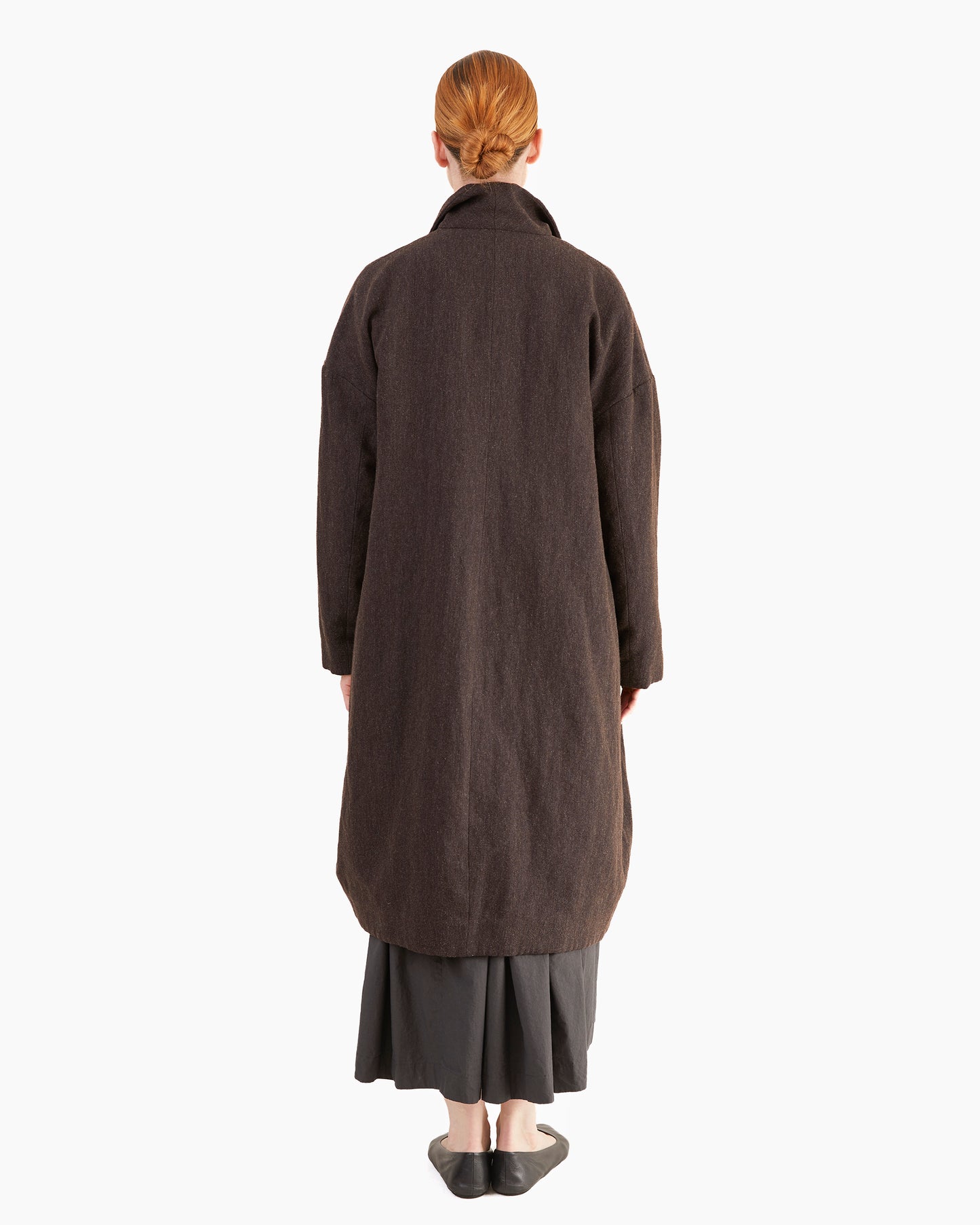 Bergfabel Women's Millie Coat in Rust Brown-Navy