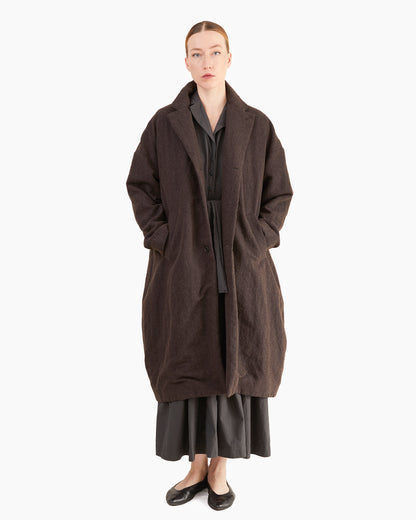 Bergfabel Women's Millie Coat in Rust Brown-Navy