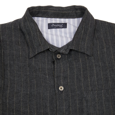 Bergfabel Worker Shirt in Grey Stripe 3