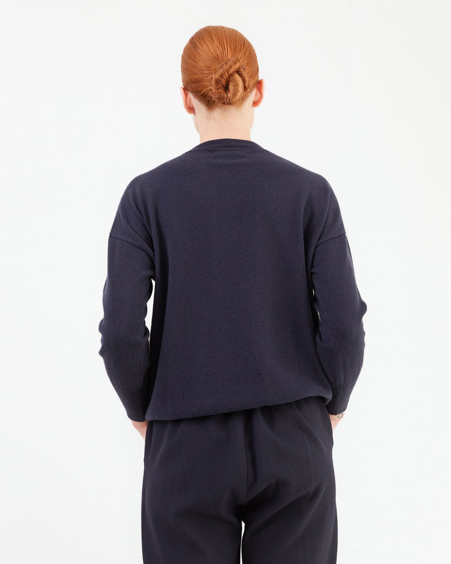 Bergfabel Women's Light Cashmere Pulli Jumper in Navy