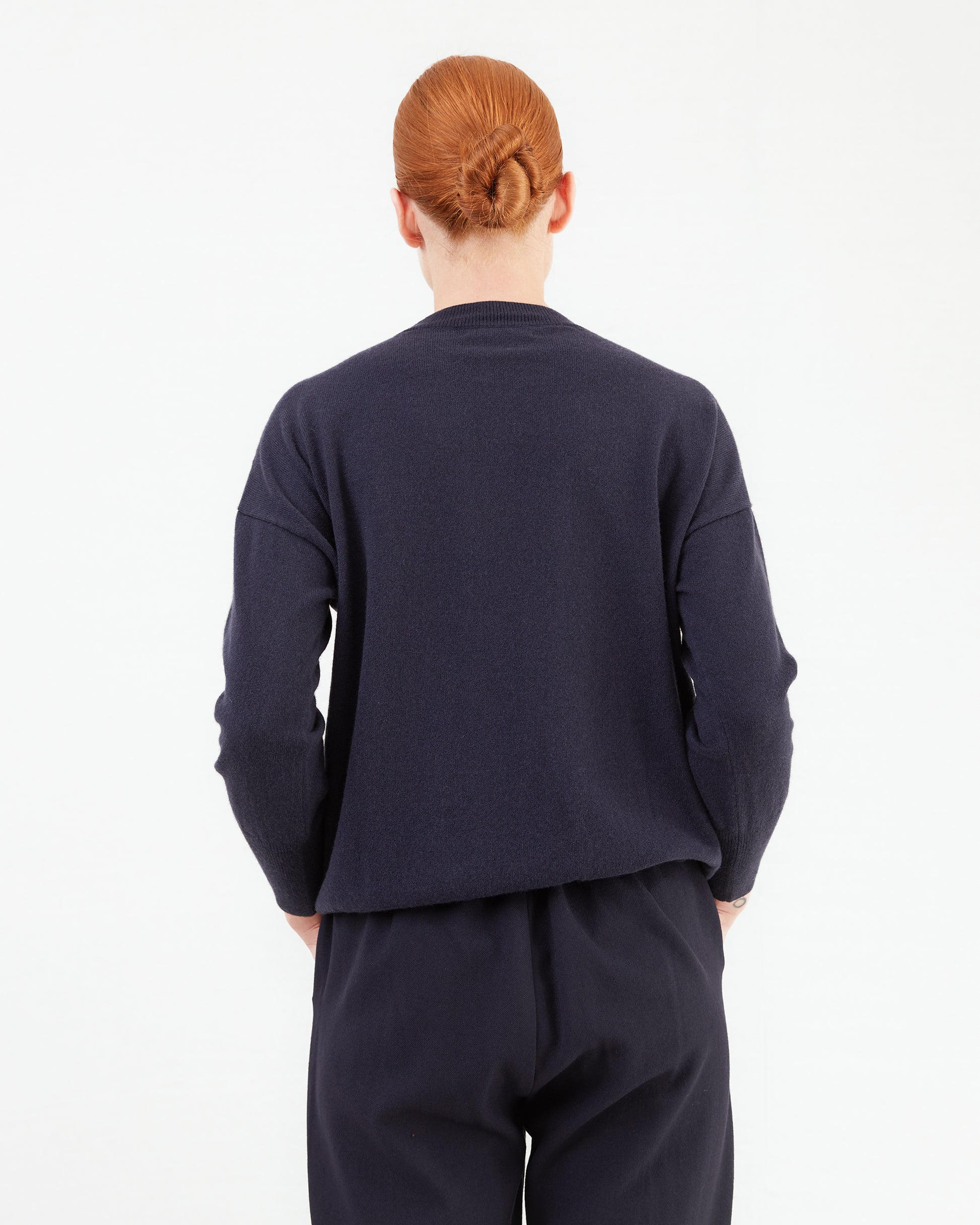 Bergfabel Women's Light Cashmere Pulli Jumper in Navy