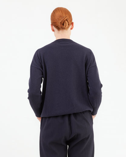 Bergfabel Women's Light Cashmere Pulli Jumper in Navy