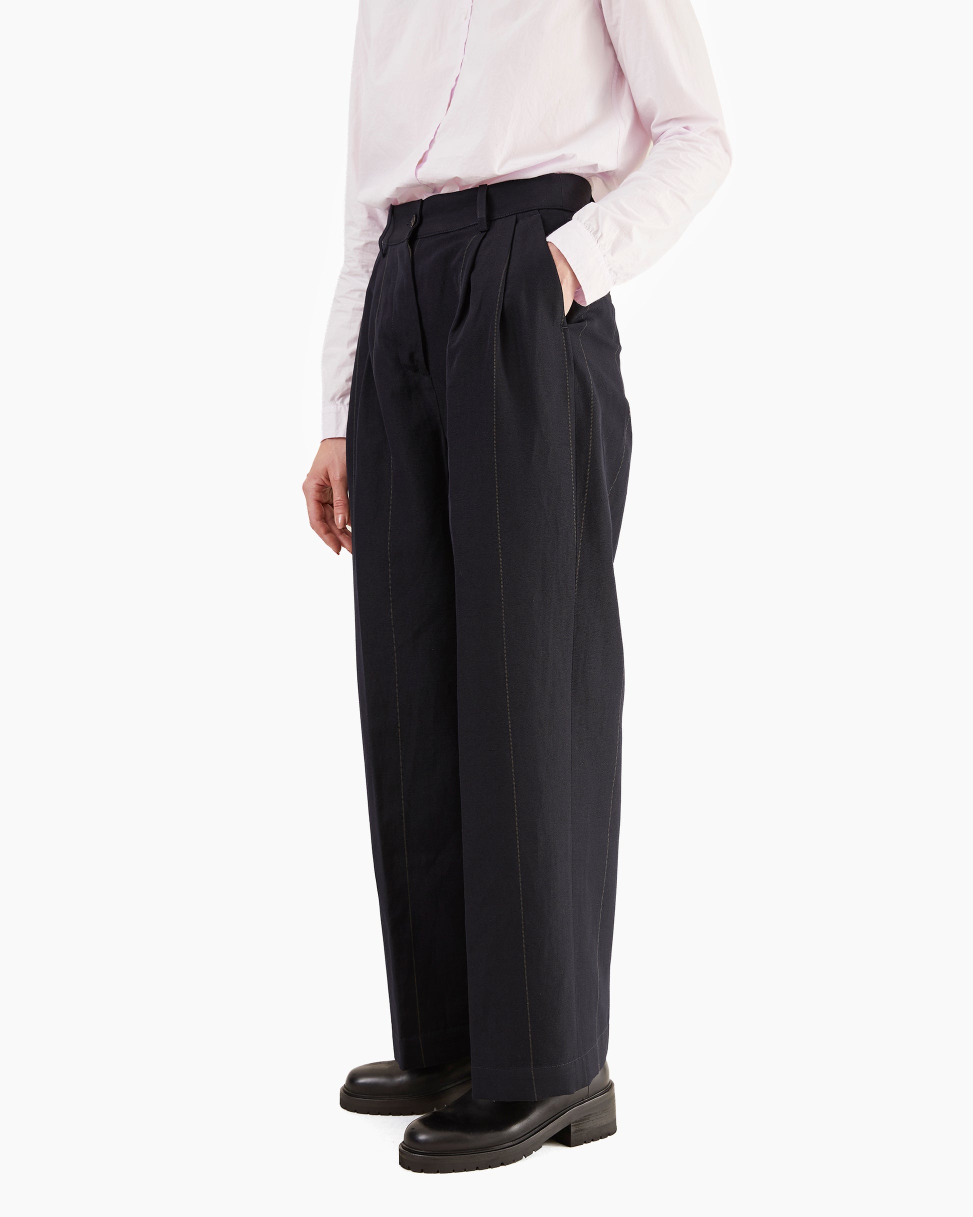 Bergfabel Women's Rebby Pants in Navy Stripe