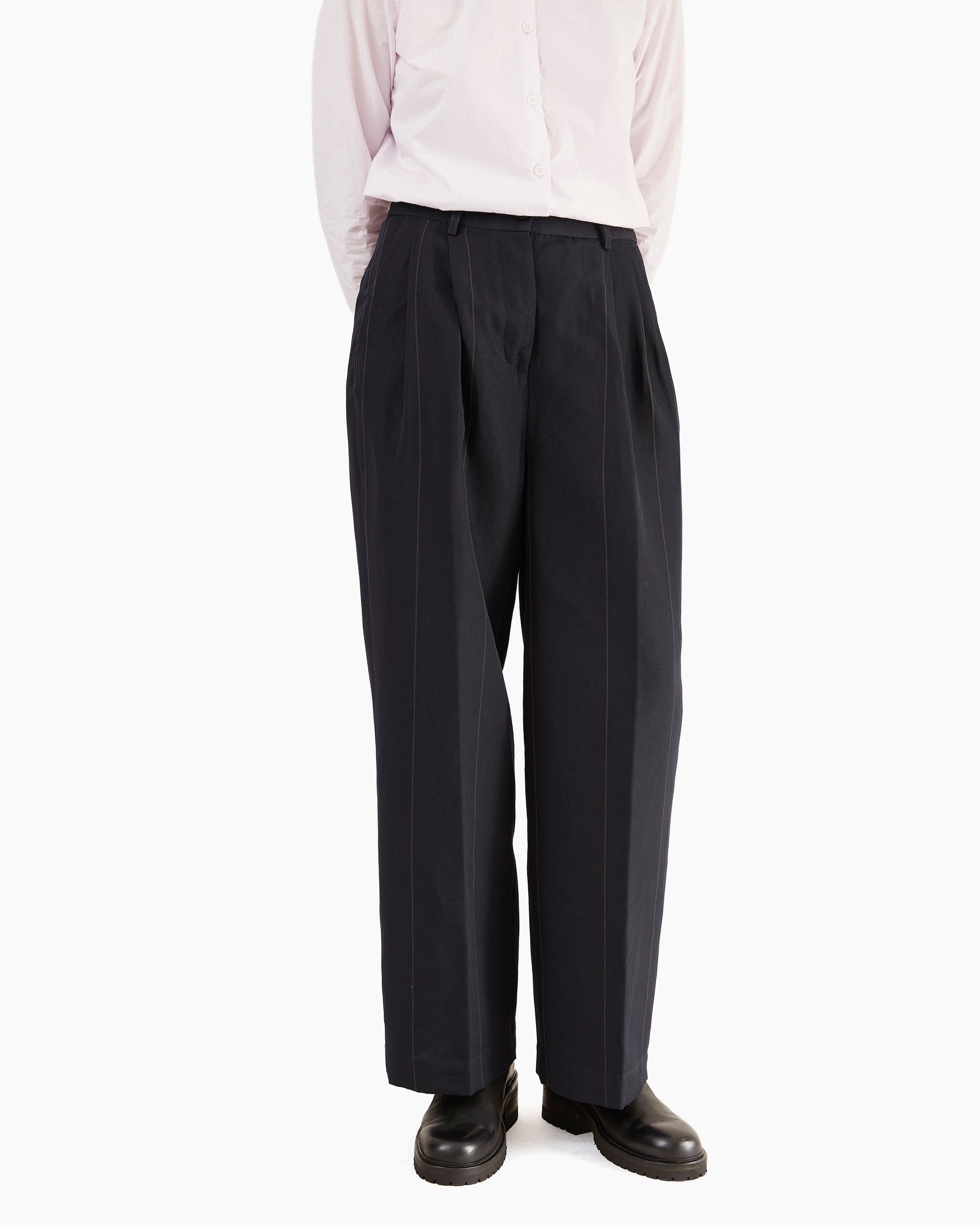 Bergfabel Women's Rebby Pants in Navy Stripe