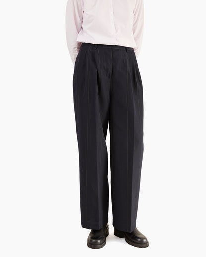 Bergfabel Women's Rebby Pants in Navy Stripe