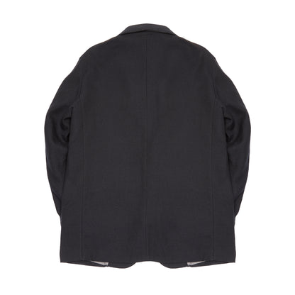 Bergfabel Wool Linen Tobi Jacket in Black Navy