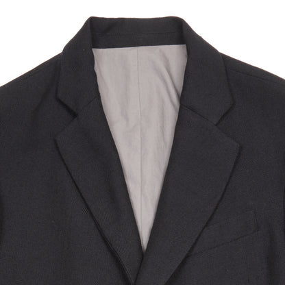 Bergfabel Wool Linen Tobi Jacket in Black Navy