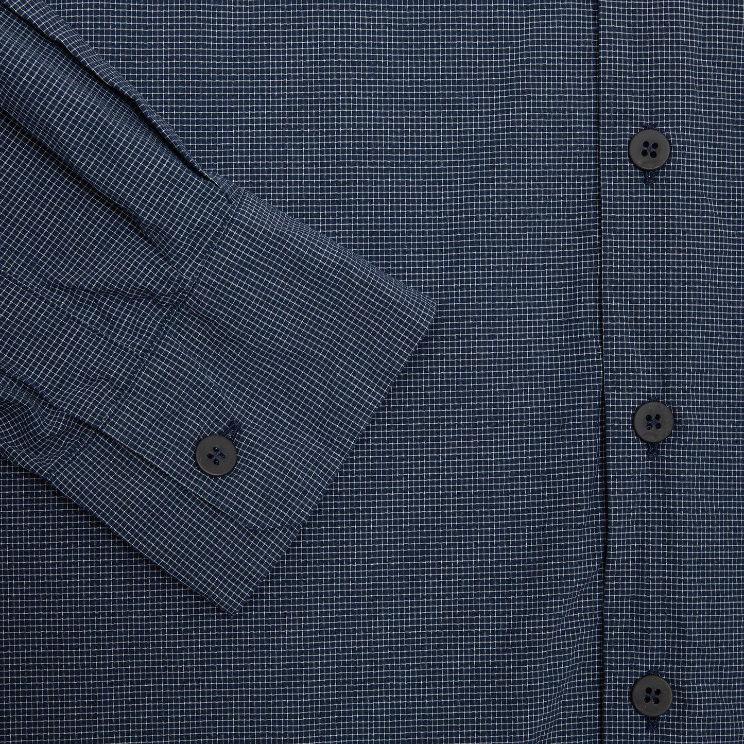 Bergfabel Udo Shirt in Navy Microcheck