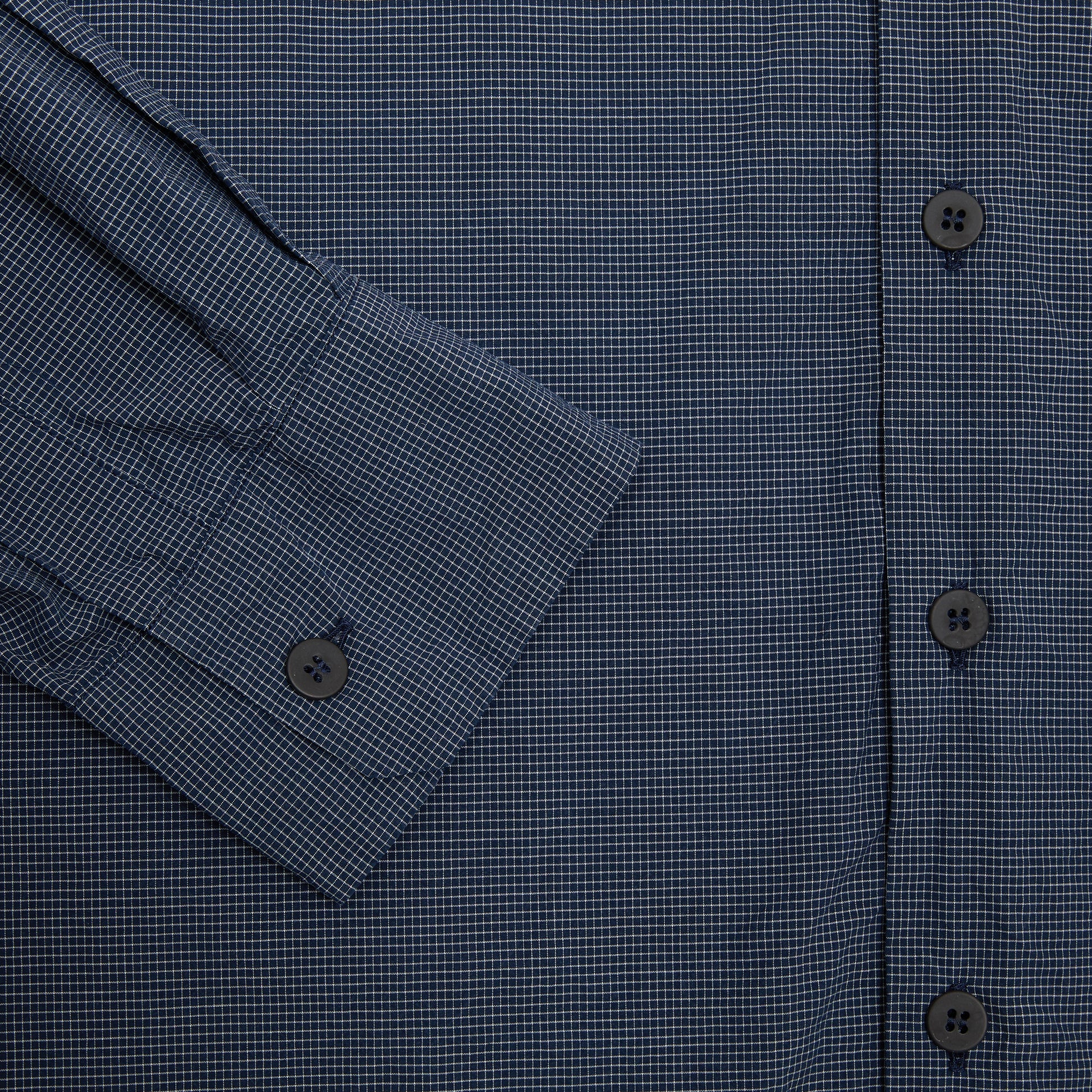 Bergfabel Udo Shirt in Navy Microcheck