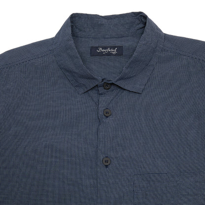 Bergfabel Udo Shirt in Navy Microcheck