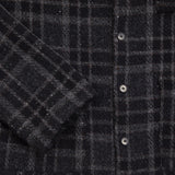 Bergfabel Wool Worker Shirt in Black Check