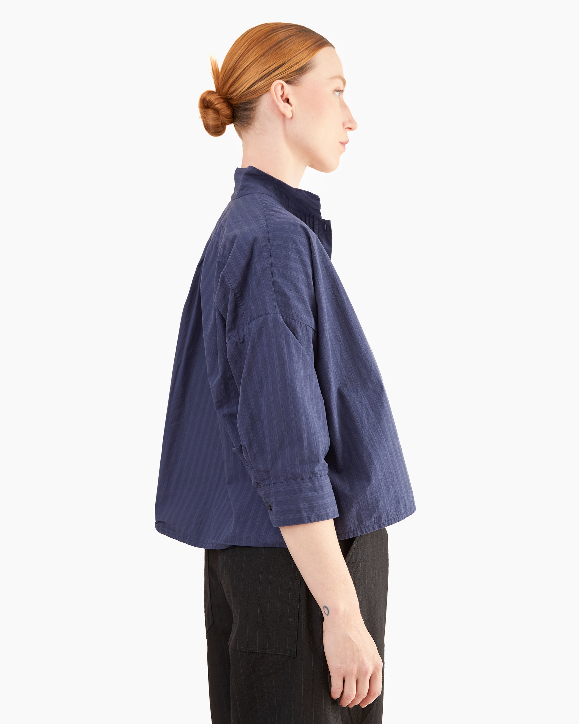 Bergfabel Women's Claudia Shirt in Blue Stripe
