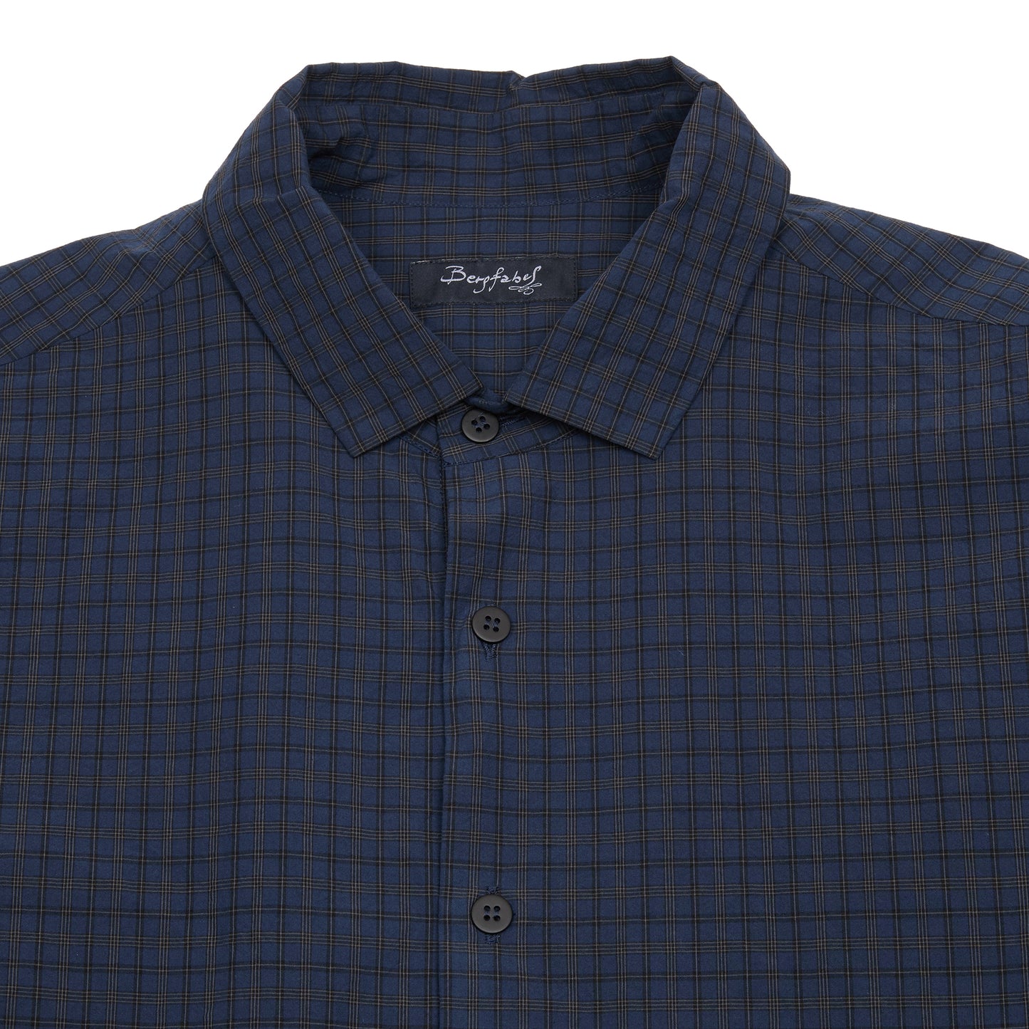 Bergfabel Farmer Shirt in Navy Check