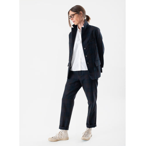 Bergfabel Women's Wool Farmer Jacket in Navy Check – Dick's Edinburgh