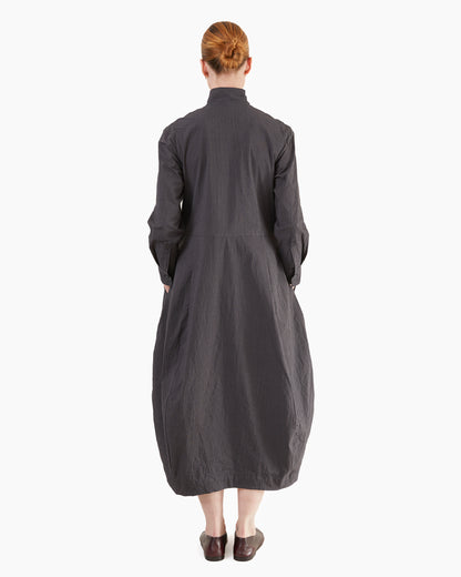 Bergfabel Women's Letty Dress in Grey Stripe
