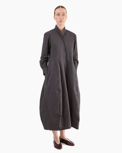 Bergfabel Women's Letty Dress in Grey Stripe