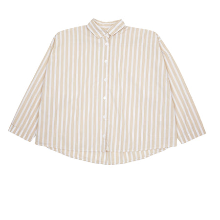 Bergfabel Women's Overshirt in Sandy Stripe 1