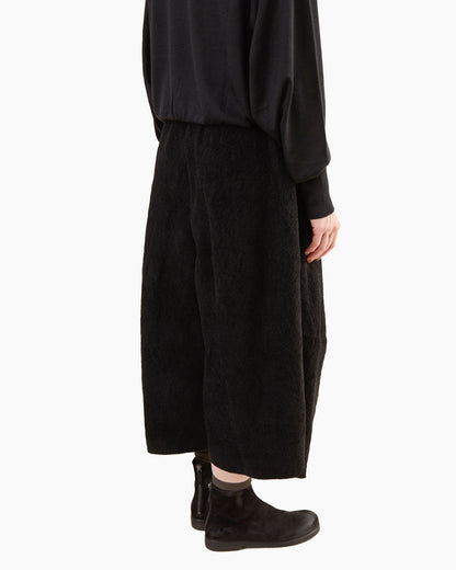 Boboutic Pebble Texture Skirt-Pants in Black