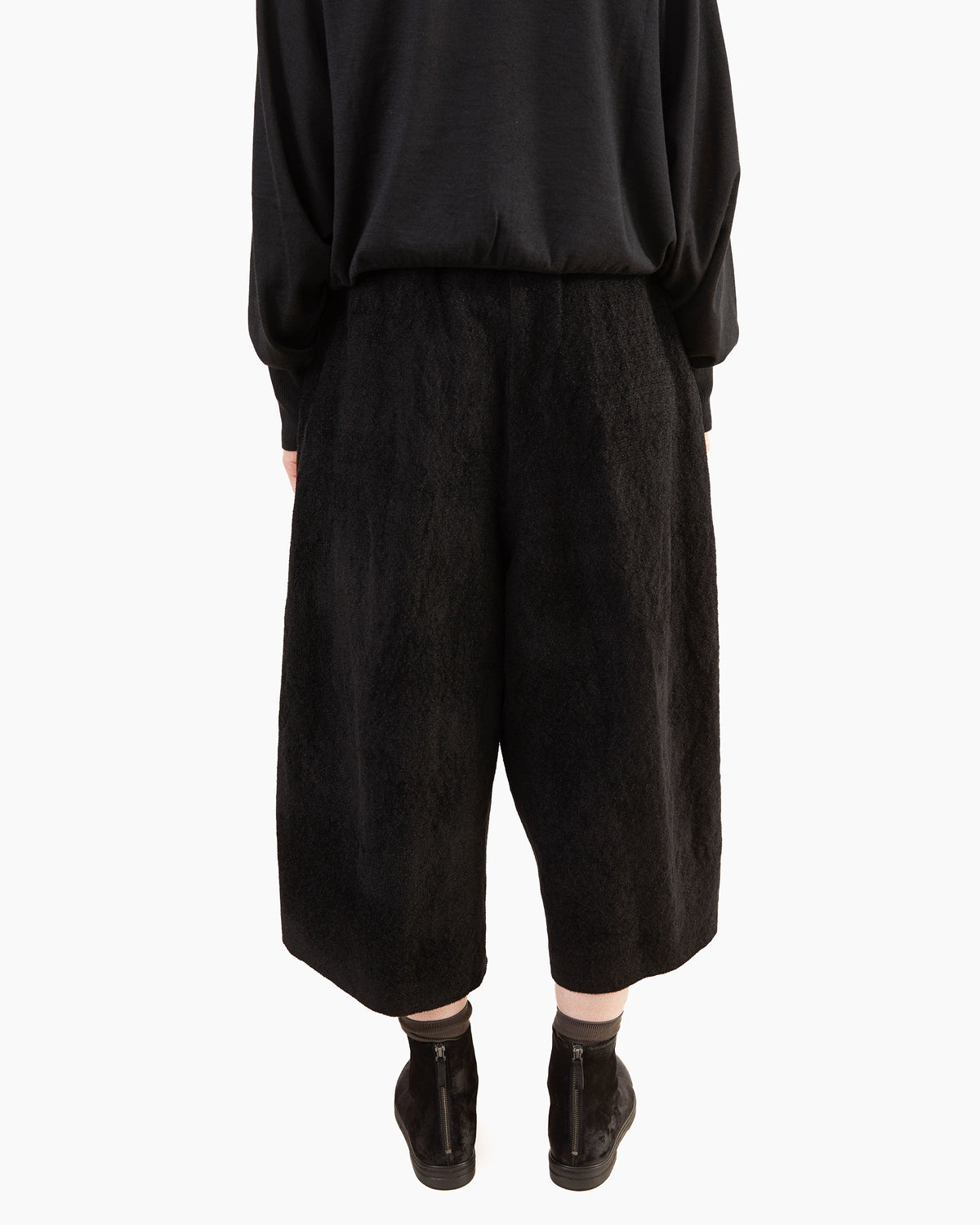 Boboutic Pebble Texture Skirt-Pants in Black