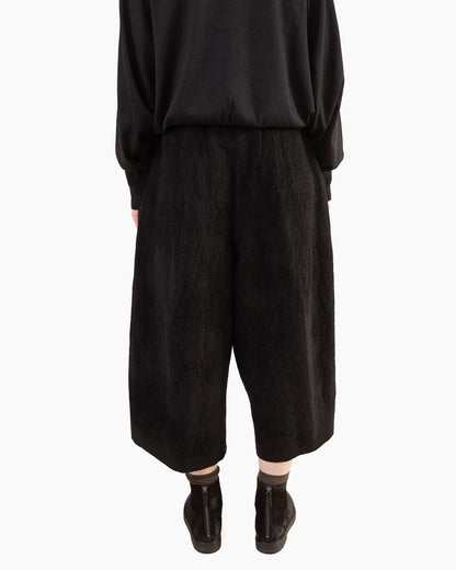 Boboutic Pebble Texture Skirt-Pants in Black