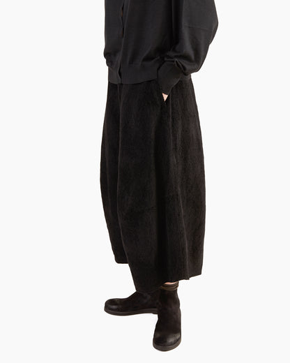Boboutic Pebble Texture Skirt-Pants in Black