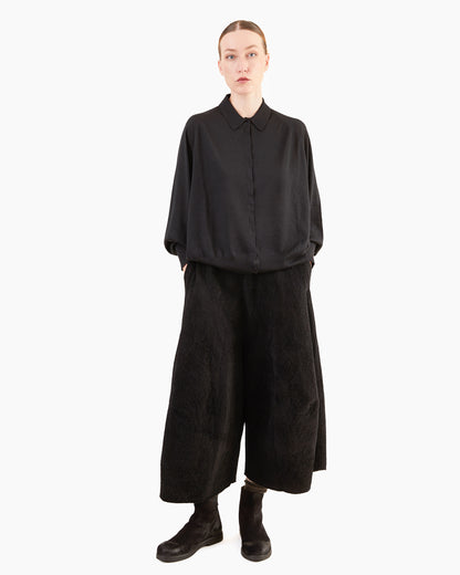 Boboutic Pebble Texture Skirt-Pants in Black