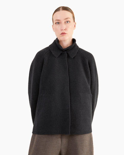 Boboutic Cashmere-Silk Jacket in Black