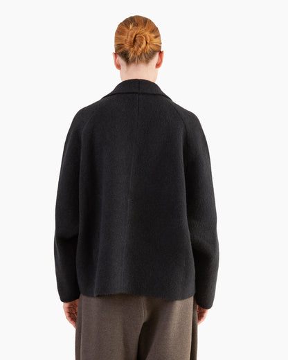 Boboutic Cashmere-Silk Jacket in Black