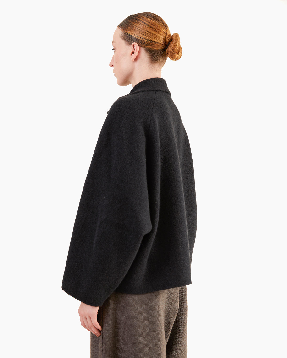 Boboutic Cashmere-Silk Jacket in Black