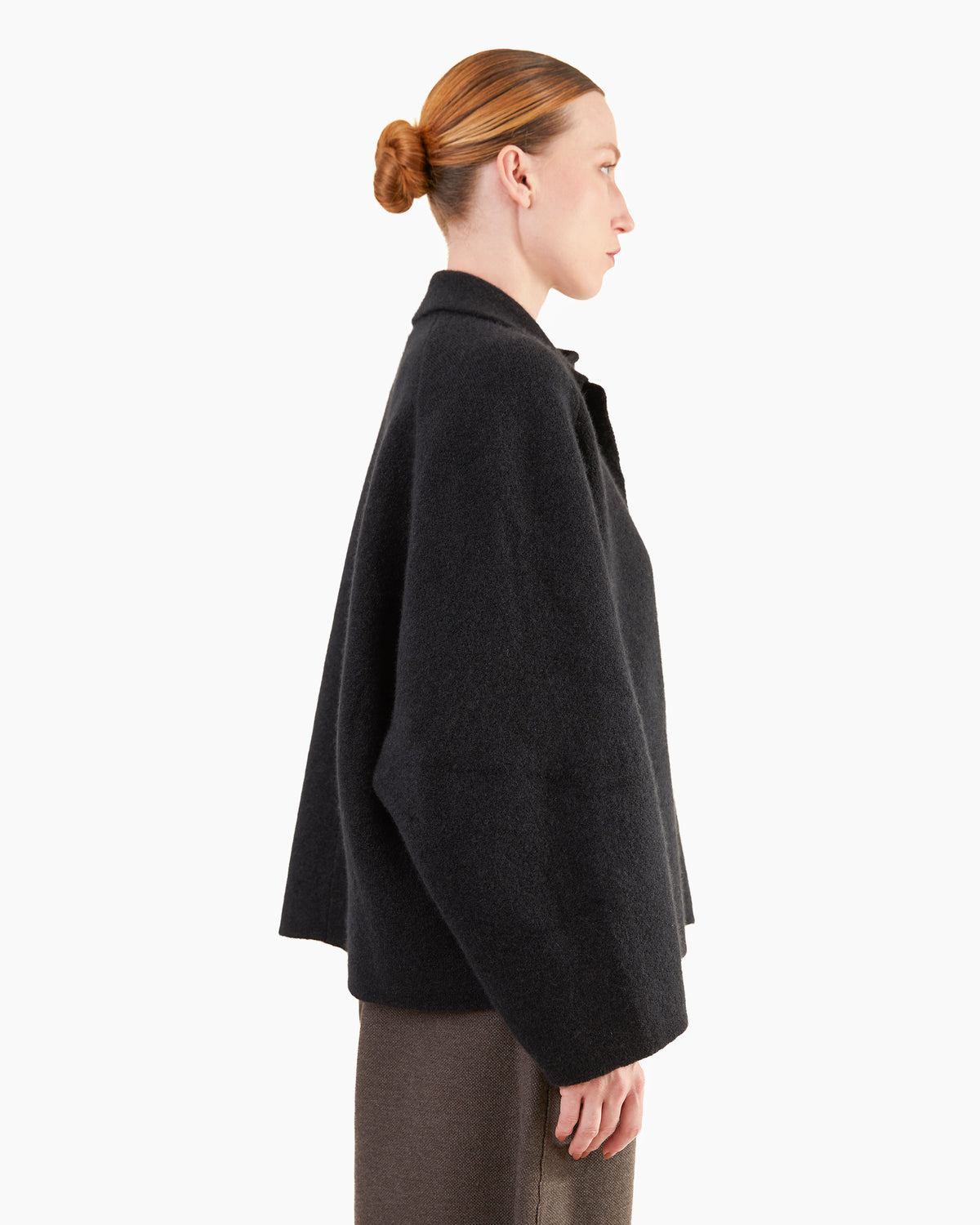 Boboutic Cashmere-Silk Jacket in Black
