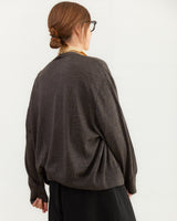 Boboutic Cashmere Cardigan in Black/Brown