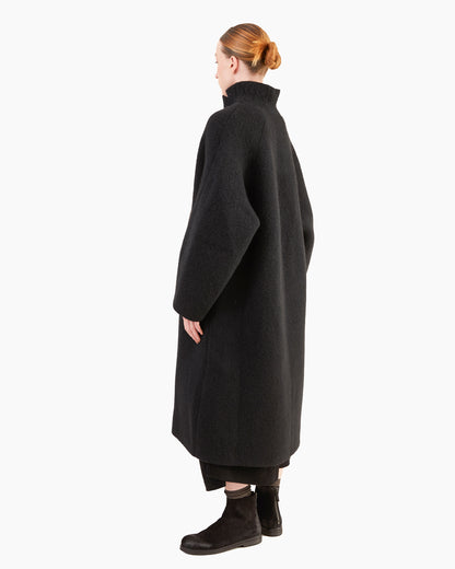 Boboutic Double Breasted Coat in Black