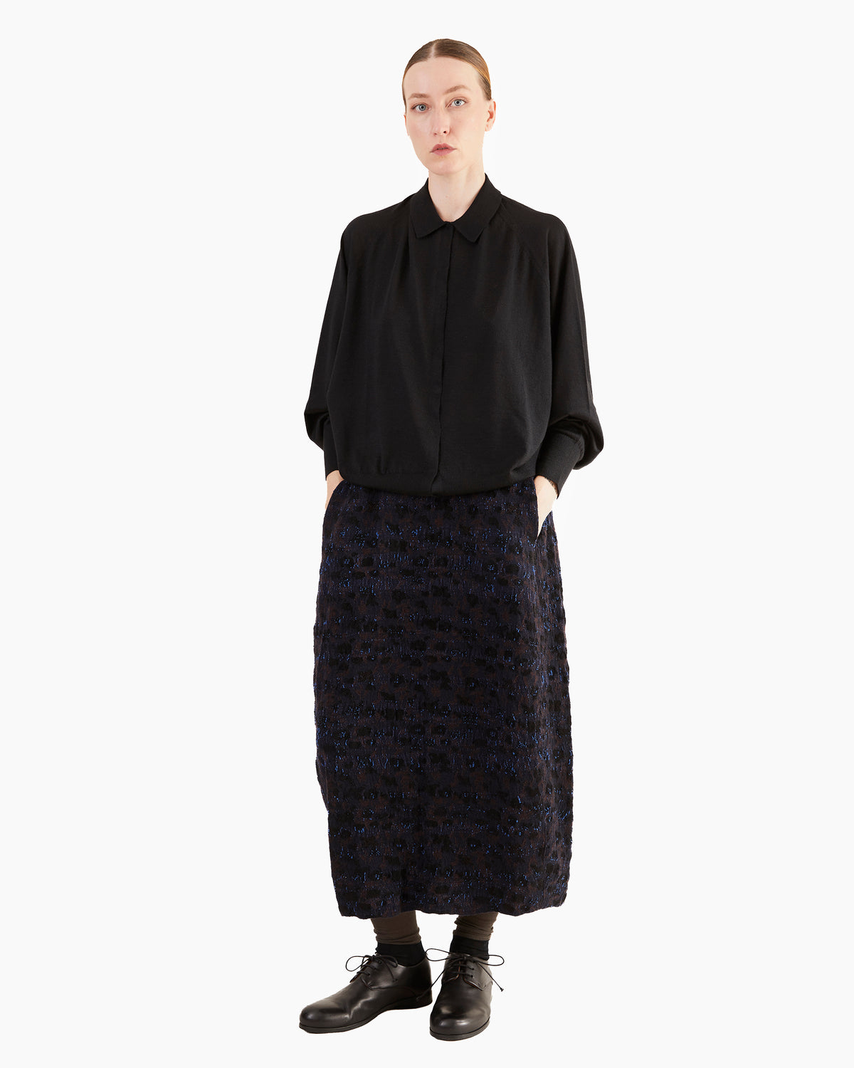 Boboutic Dense Skirt in Navy Mix