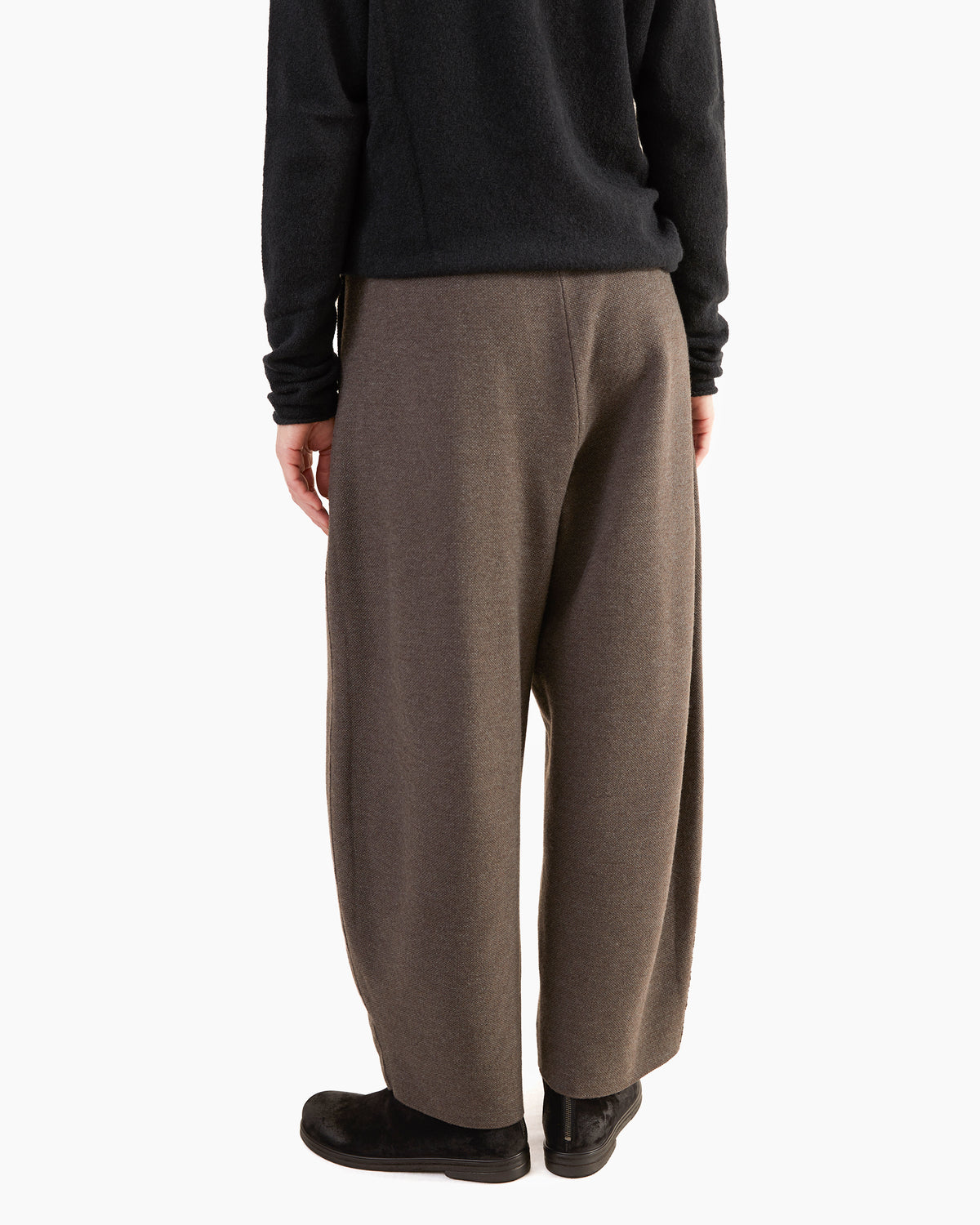 Boboutic Wool-Cashmere Trousers in Grey Moss