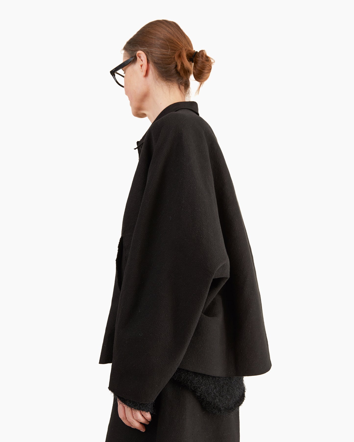 Boboutic Cotton / Linen Shirt Jacket in Black