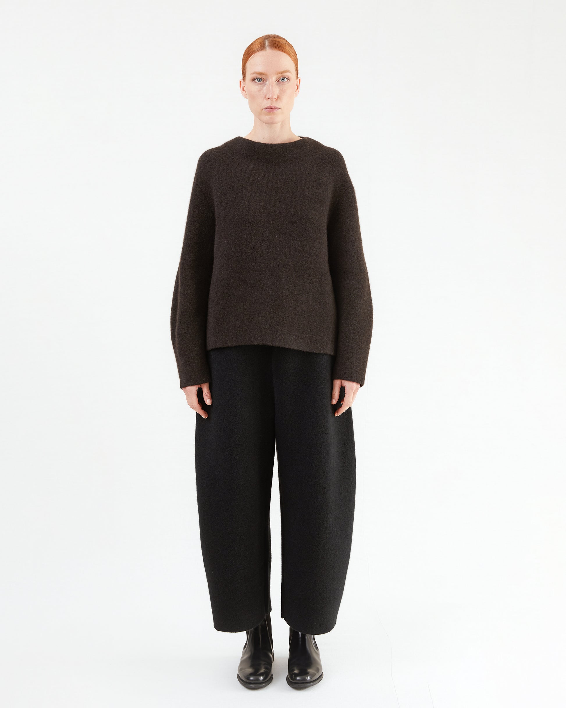 Boboutic Wool Trousers in Black