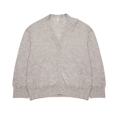 Boboutic Cashmere Cardigan in Gray/Pink 3