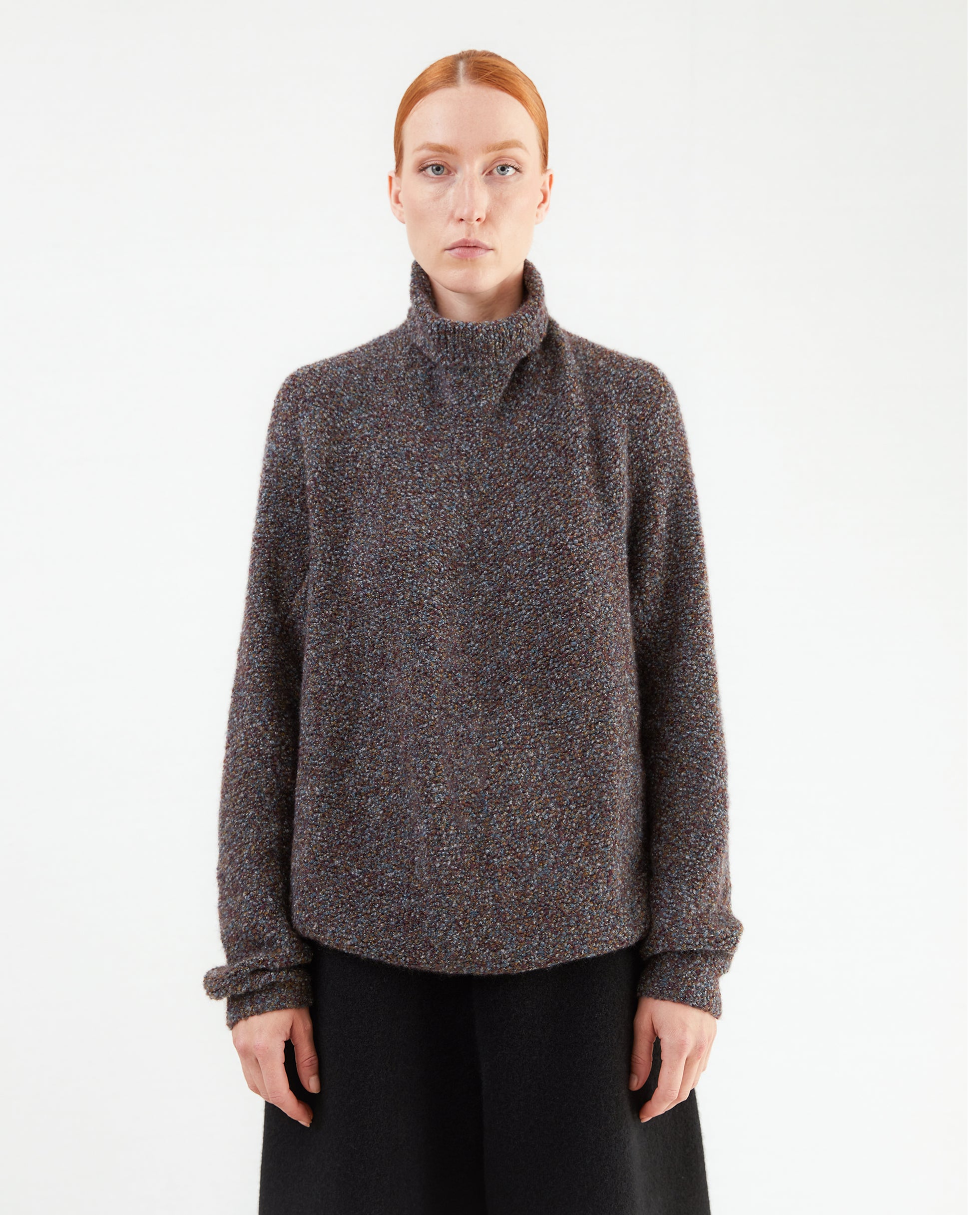 Boboutic Cashmere Sweater in Avio Mix