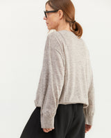 Boboutic Cashmere Sweater in Gray/Pink