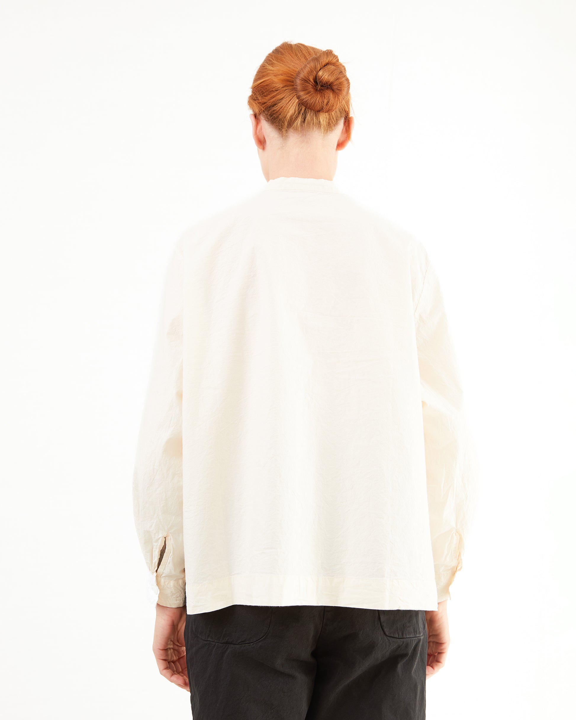 Casey Casey Women's Biggy Grandad Shirt in Natural