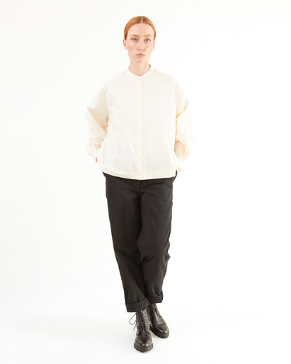 Casey Casey Women's Biggy Grandad Shirt in Natural