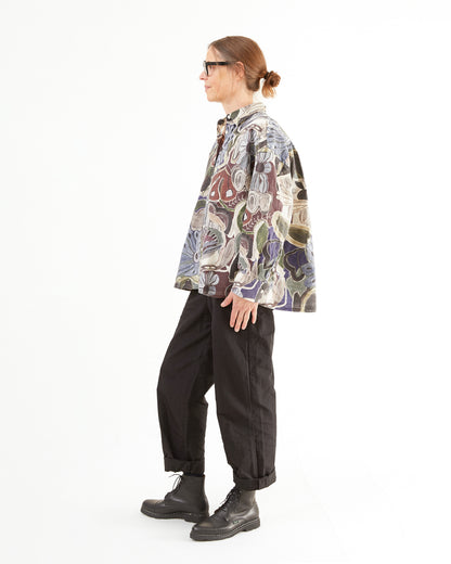 Casey Casey Women's Manon Shirt in Browns Print